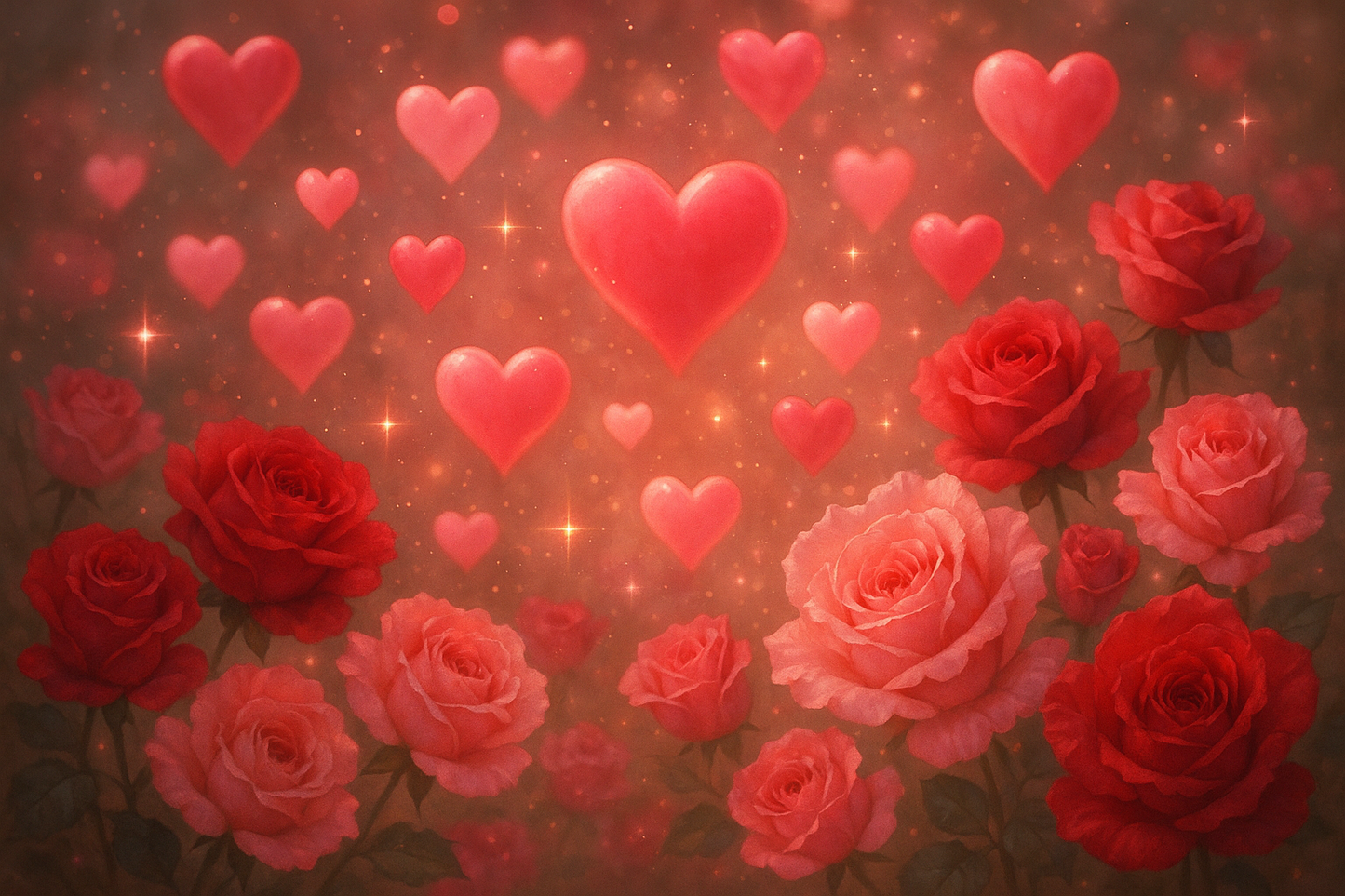 love Spell, with hearts and roses