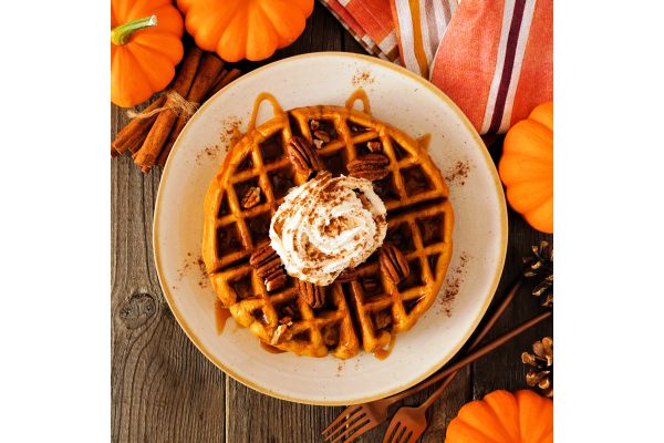 Pumpkin Pecan Waffles